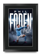 Phil Foden A3 framed print