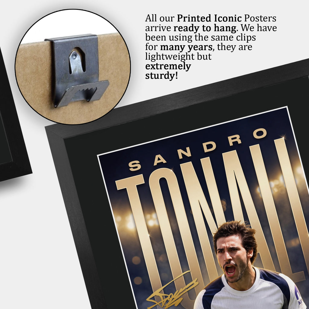 Sandro Tonali True Icon A3 framed print, view 5