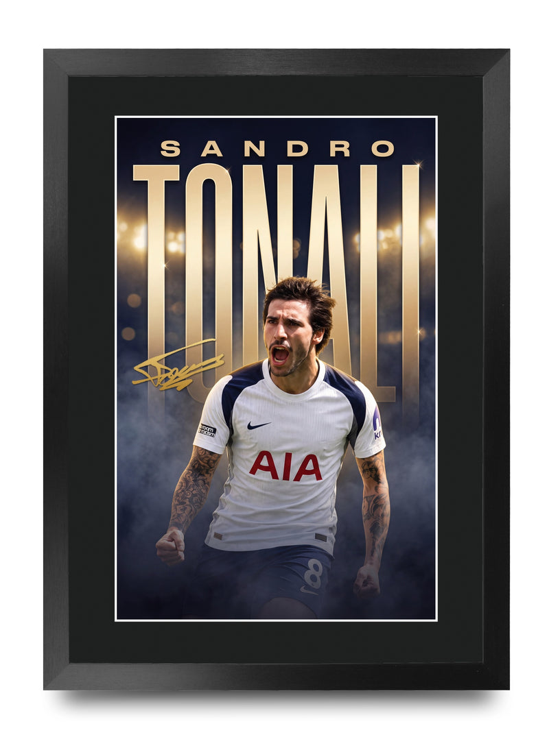 Sandro Tonali True Icon A3 Framed Print
