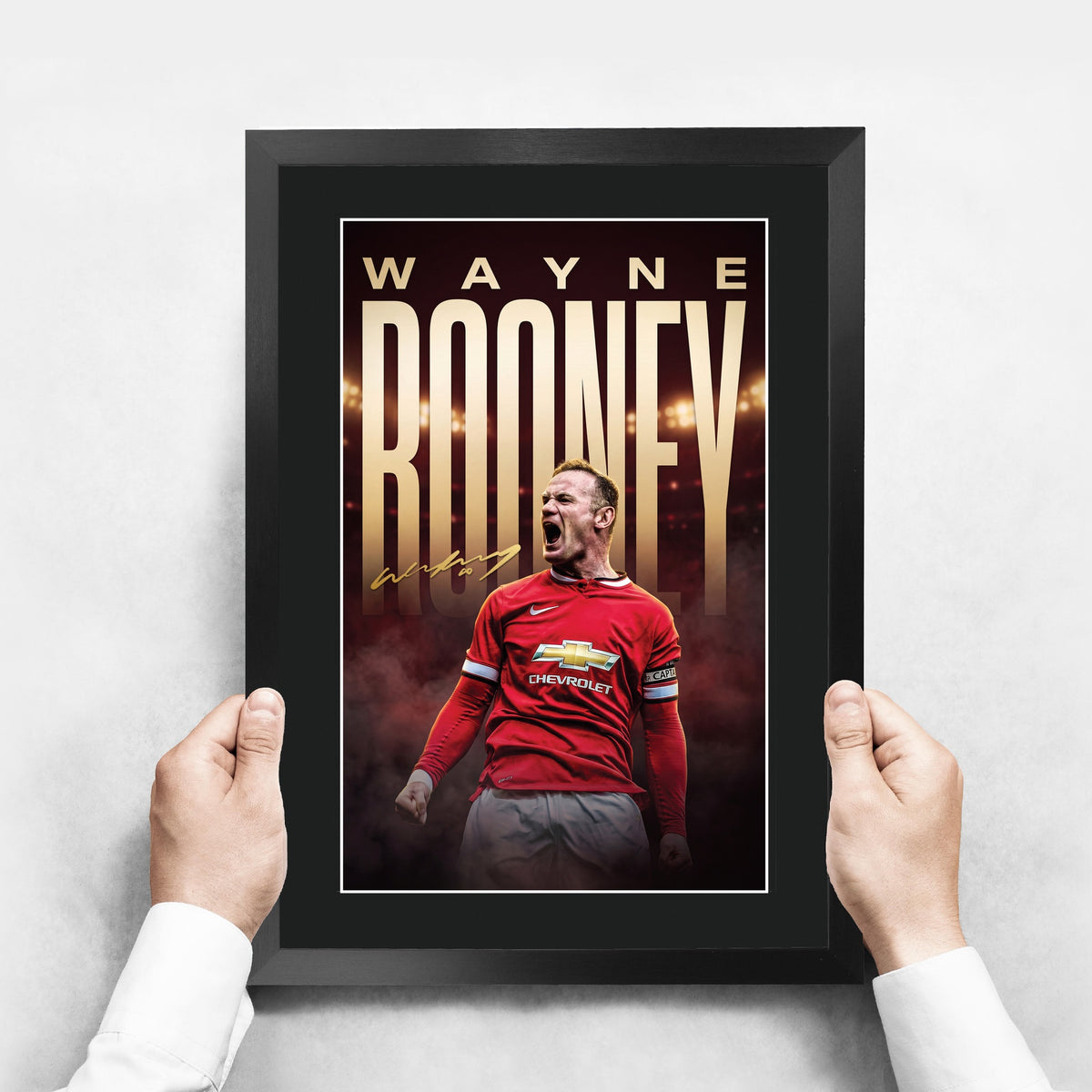 Wayne Rooney True Icon A3 framed print, view 3