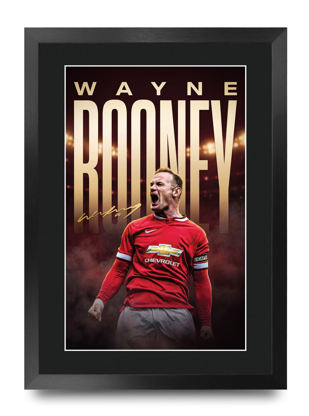Wayne Rooney True Icon A3 framed print