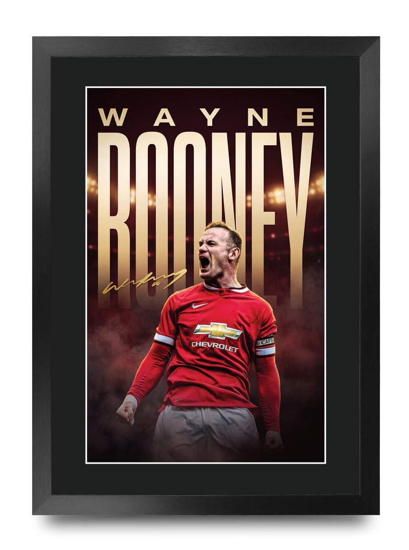 Wayne Rooney True Icon A3 Framed Print