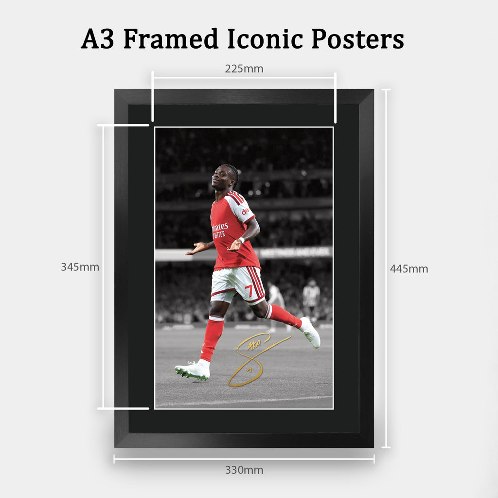 Bukayo Saka Contrast Icon A3 framed print, view 2