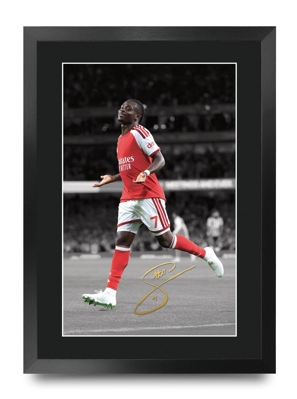 Bukayo Saka Contrast Icon A3 framed print