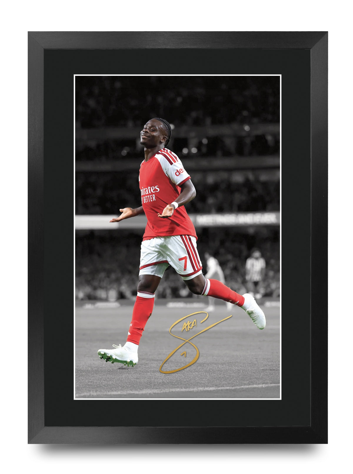 Bukayo Saka Contrast Icon A3 framed print