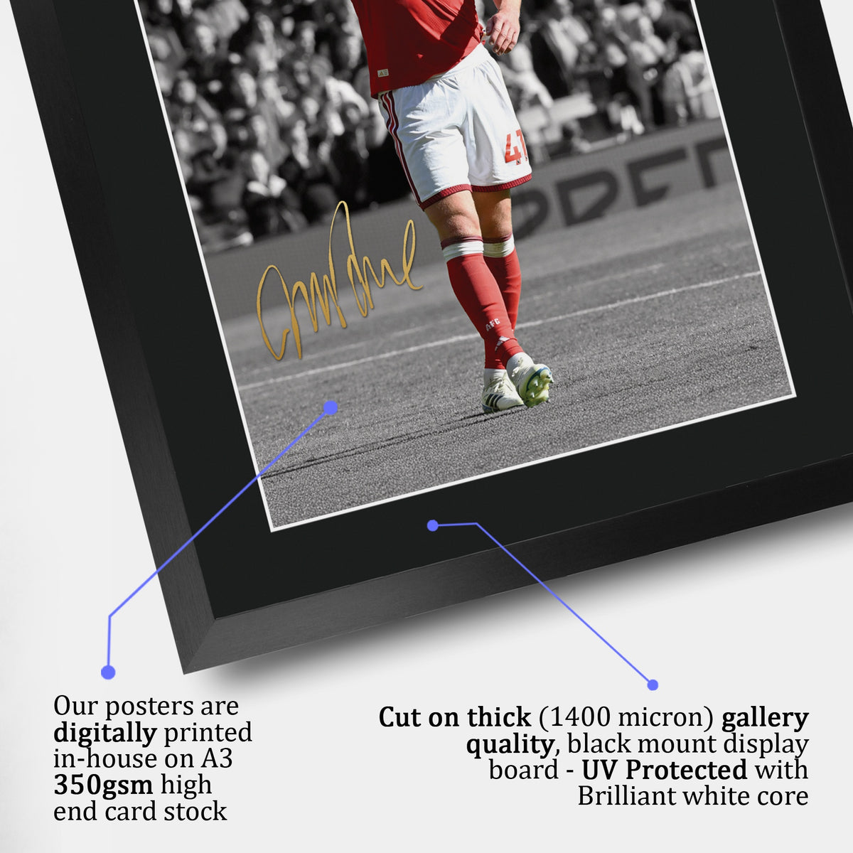 Declan Rice A3 framed print, view 4