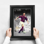 Dennis Bergkamp Contrast Icon A3 framed print, view 3