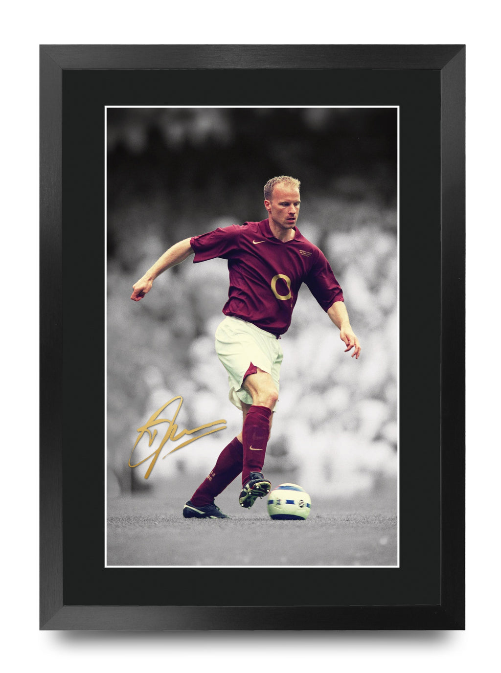 Dennis Bergkamp Contrast Icon A3 framed print