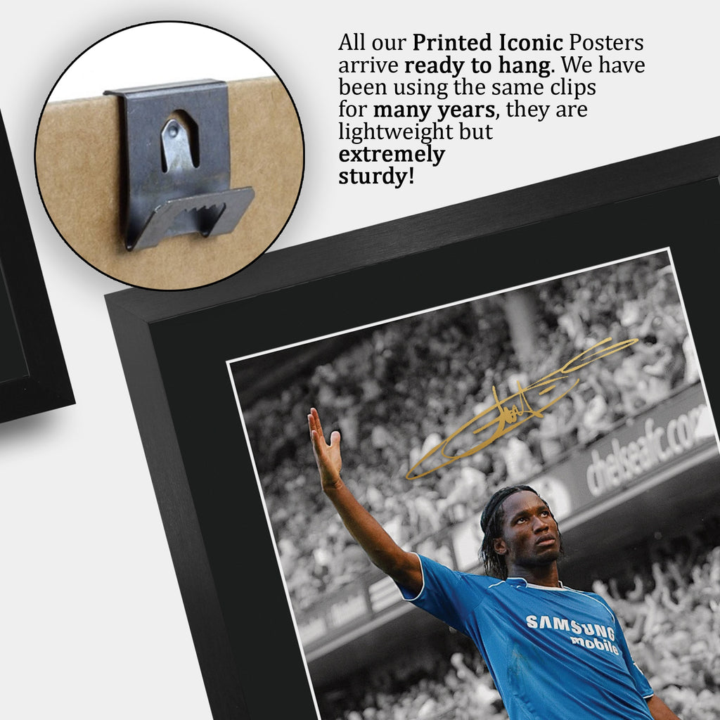 Didier Drogba Contrast Icon A3 framed print, view 5