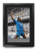 Didier Drogba Contrast Icon A3 framed print
