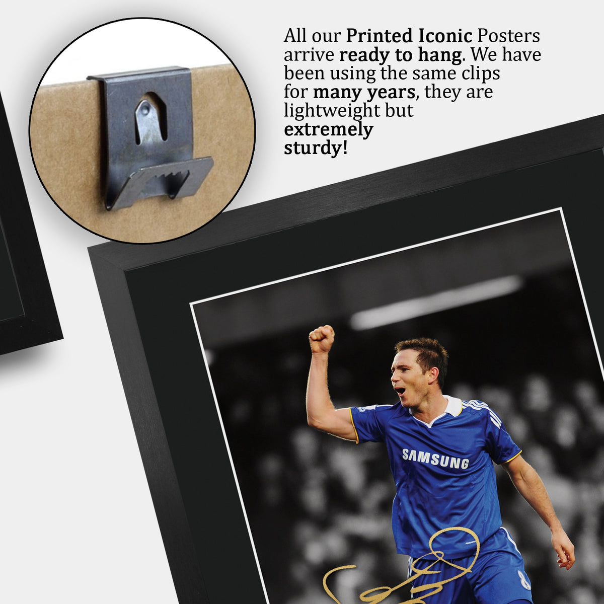 Frank Lampard Contrast Icon A3 framed print, view 5