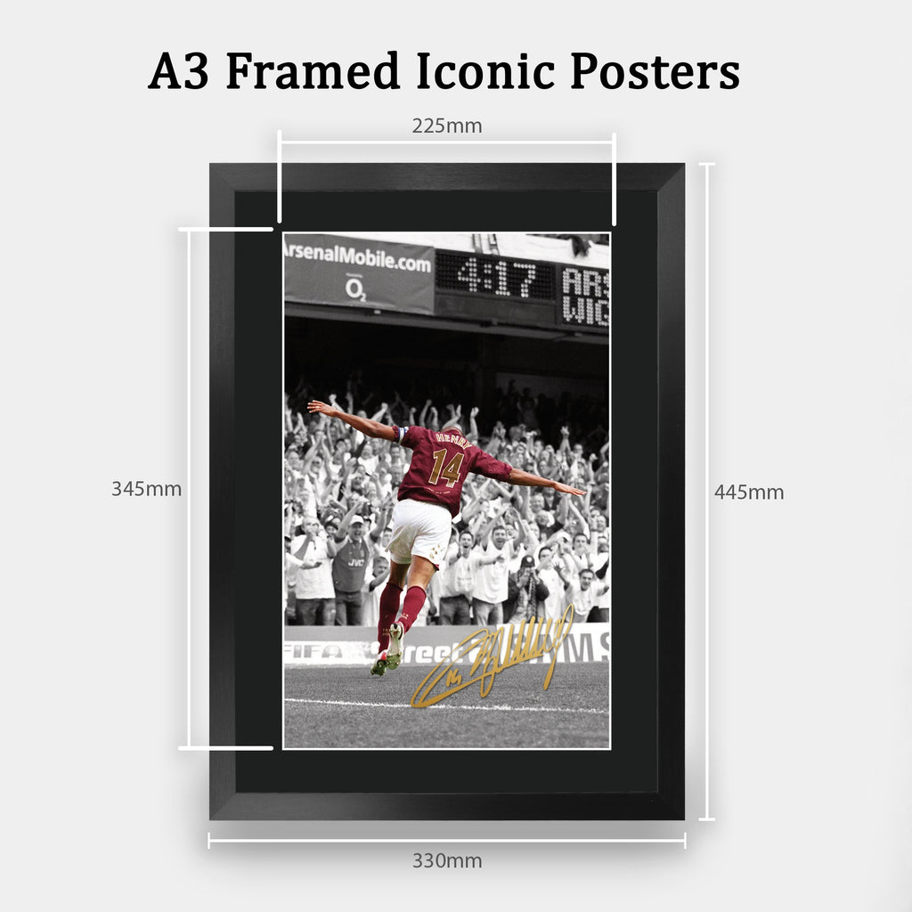Thierry Henry Contrast Icon A3 framed print, view 2