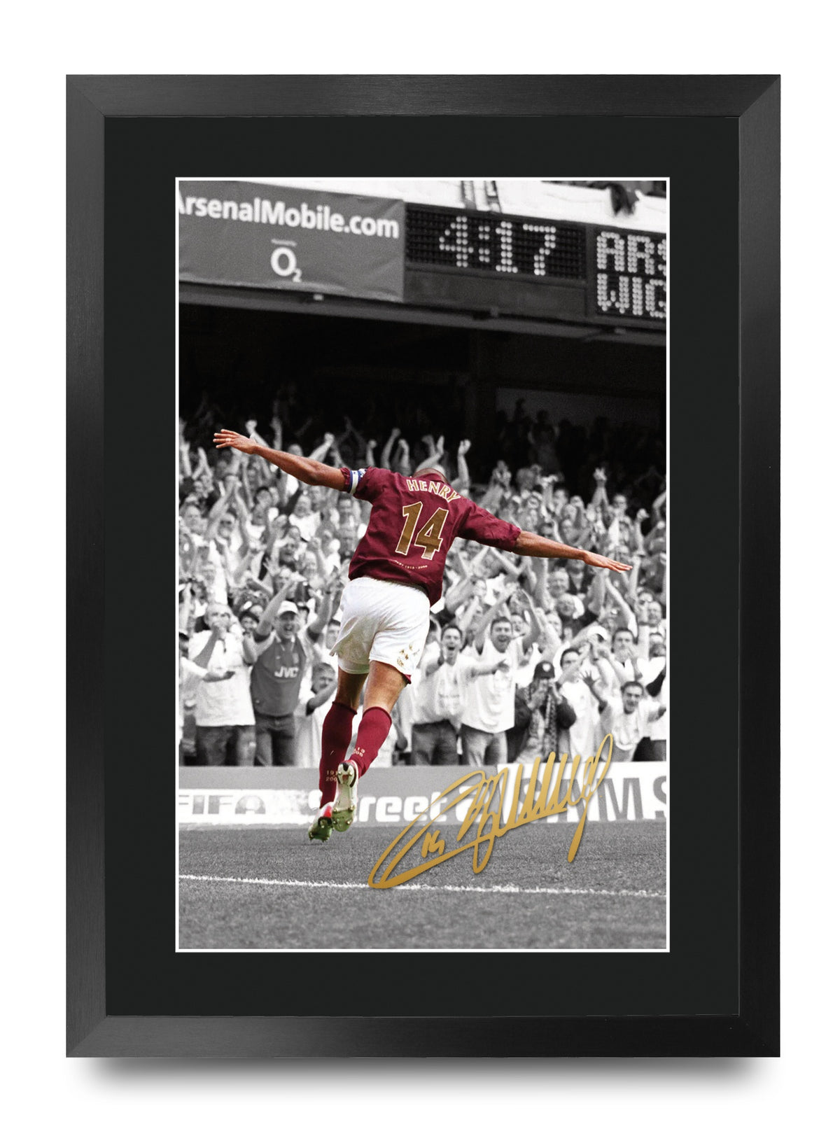 Thierry Henry Contrast Icon A3 framed print
