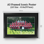 Arsenal Full Team 2026-2027 A3 framed print, view 2