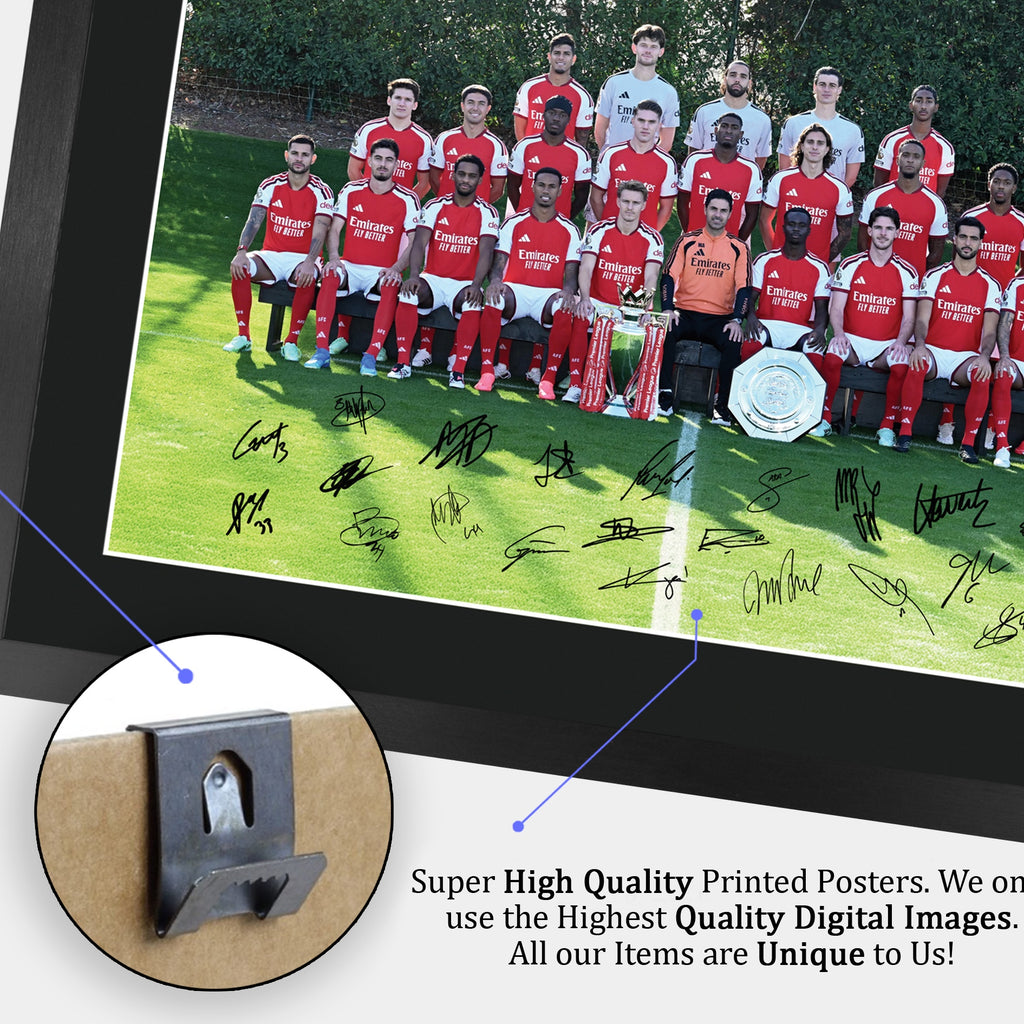Arsenal Full Team 2026-2027 A3 framed print, view 5