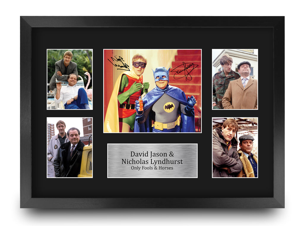 David Jason & Nicholas Lyndhurst Only Fools & Horses Del Boy & Rodney A3 framed print