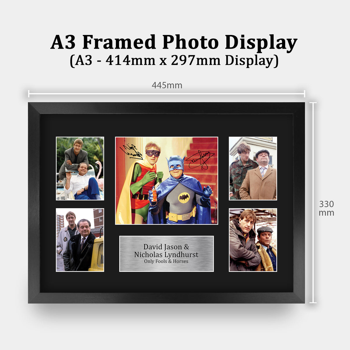 David Jason & Nicholas Lyndhurst Only Fools & Horses Del Boy & Rodney A3 framed print, view 2