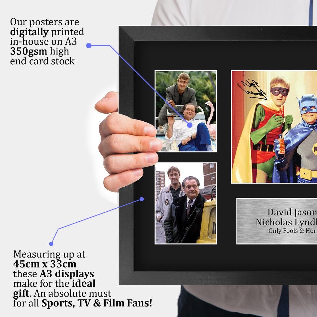 David Jason & Nicholas Lyndhurst Only Fools & Horses Del Boy & Rodney A3 framed print, view 3