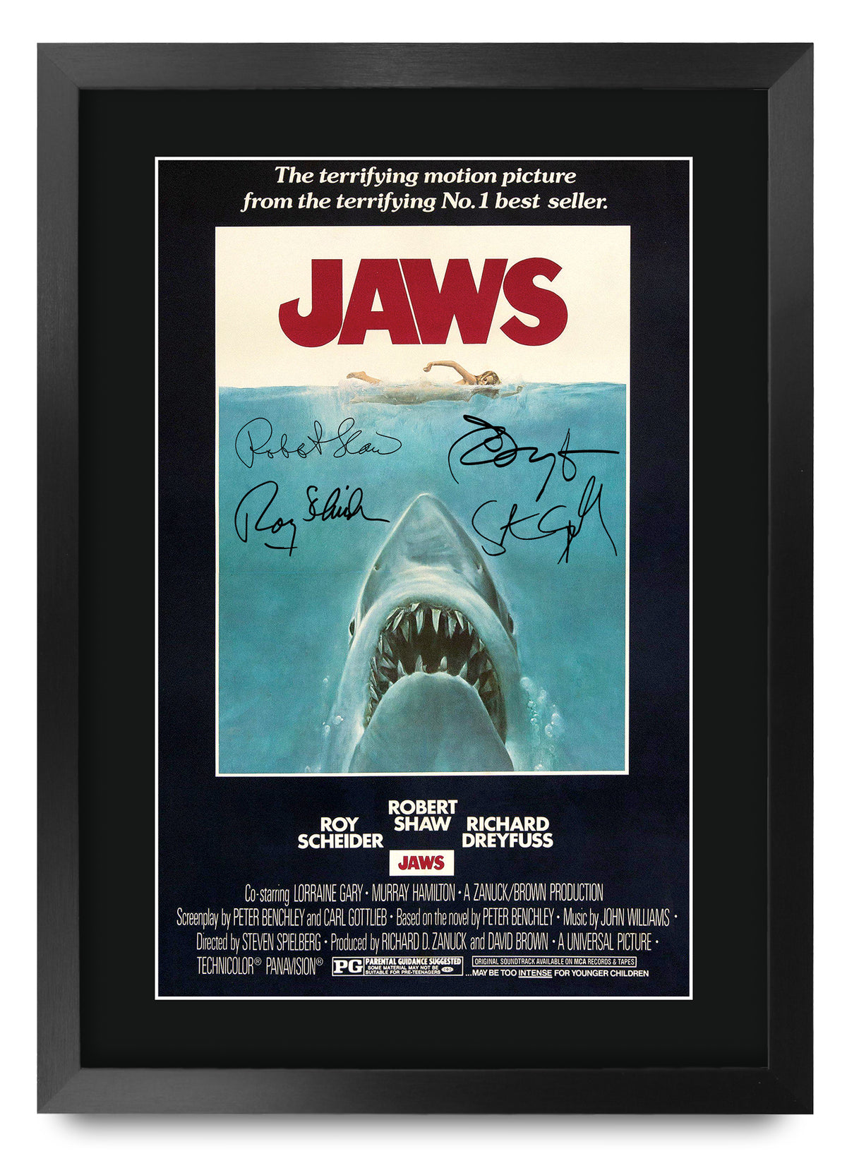 JAWS A3 Framed Movie A3 framed print