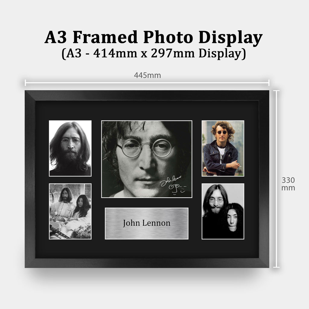John Lennon The Beatles A3 framed print, view 2