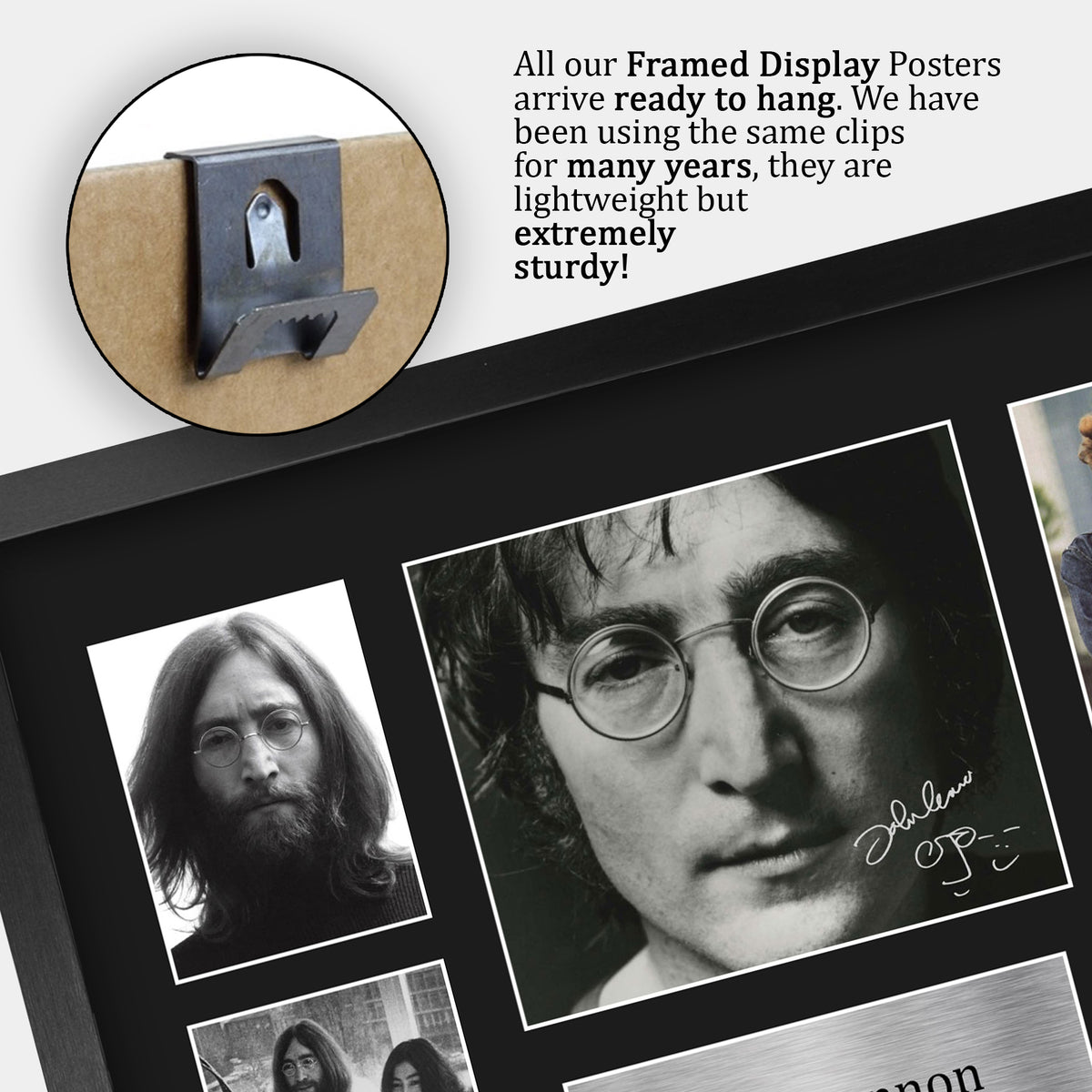 John Lennon The Beatles A3 framed print, view 5