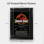 Jurassic Park Movie Poster The Cast A3 framed print, view 2