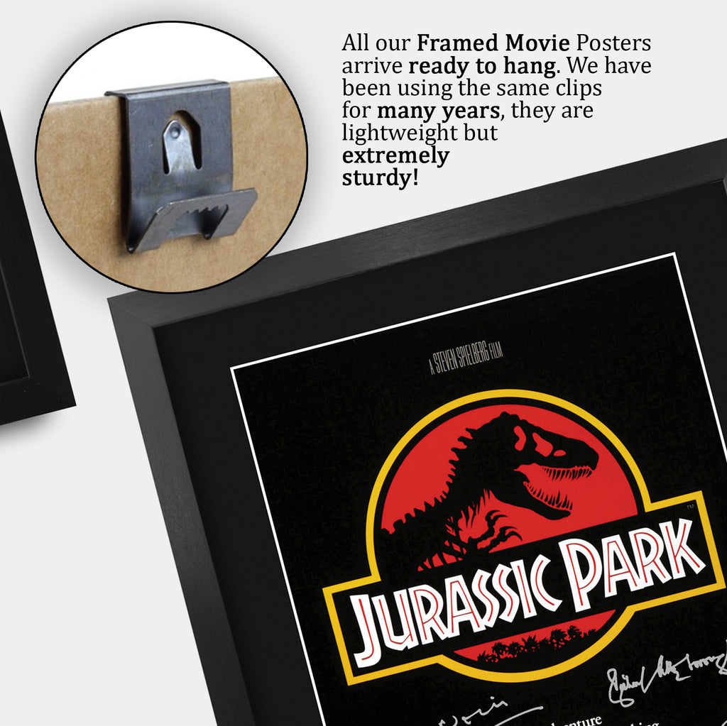 Jurassic Park Movie Poster The Cast A3 framed print, view 5