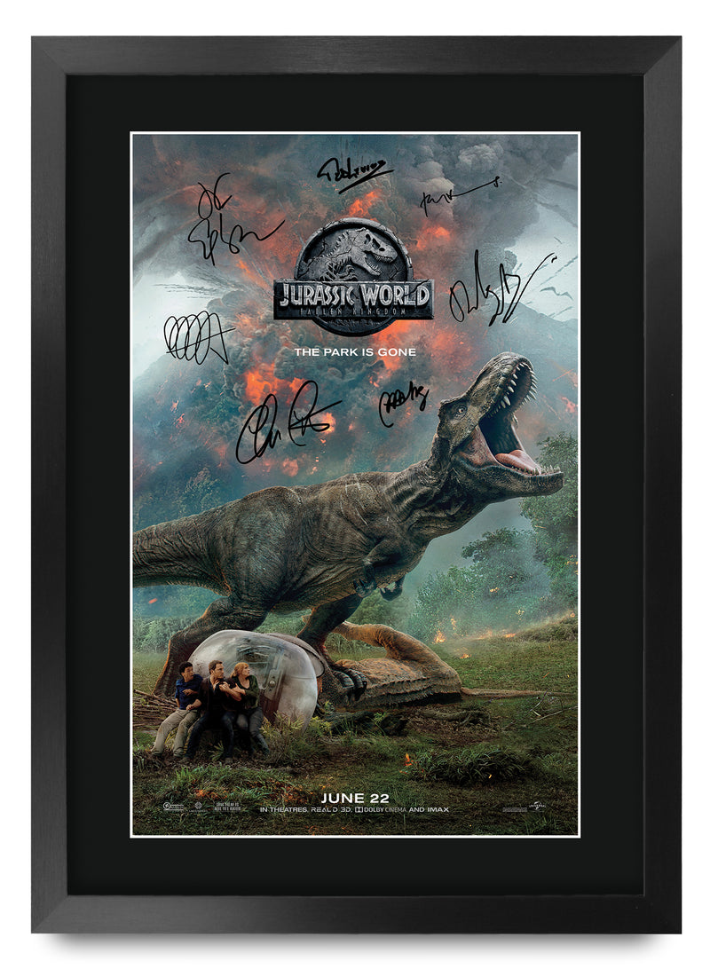 Jurassic World 2 Chris Pratt A3 Framed Print