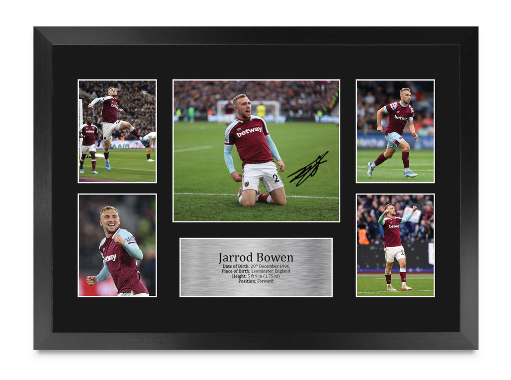 Jarrod Bowen Hammers A3 framed print