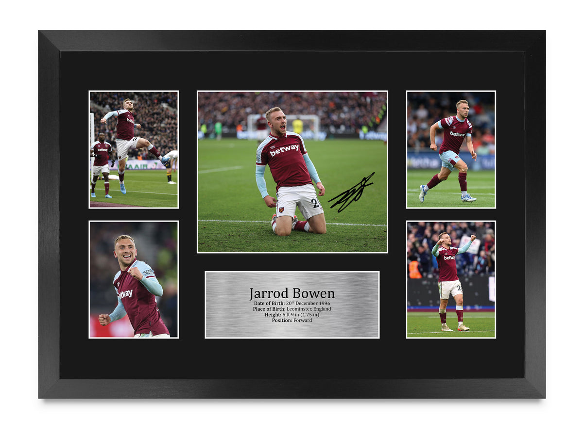 Jarrod Bowen Hammers A3 framed print
