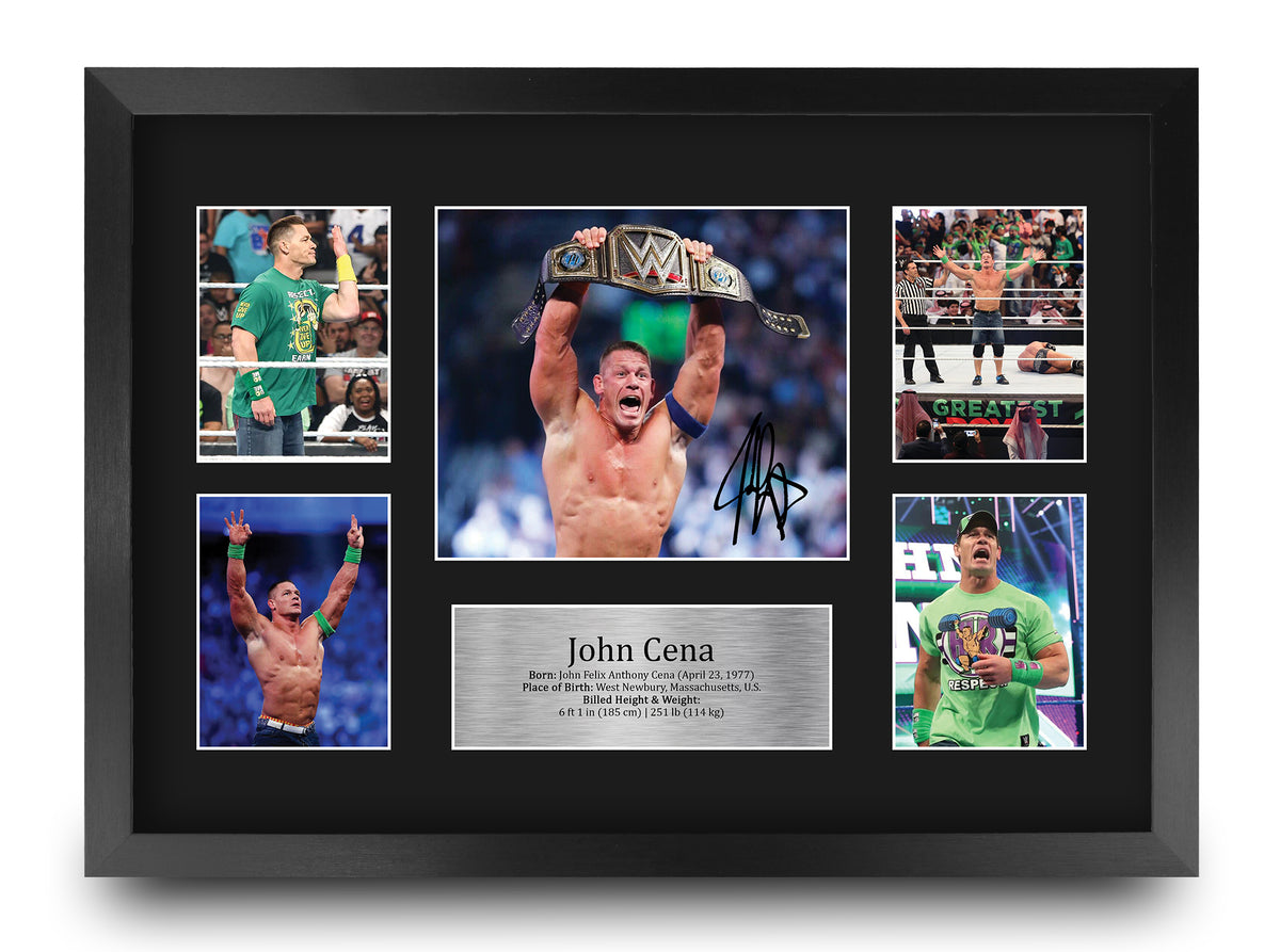 John Cena Wrestling A3 Framed Poster High-Quality Artistic Print for Home Decor or Gift Ideal for Wrestling Enthusiasts A3 framed print