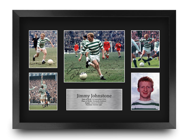 Jimmy Johnstone Hoops A3 Framed Print