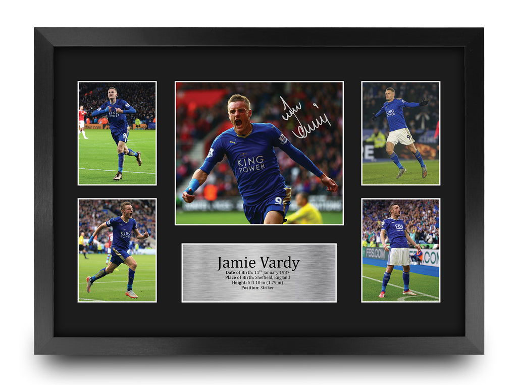 Jamie Vardy Leicester City A3 framed print