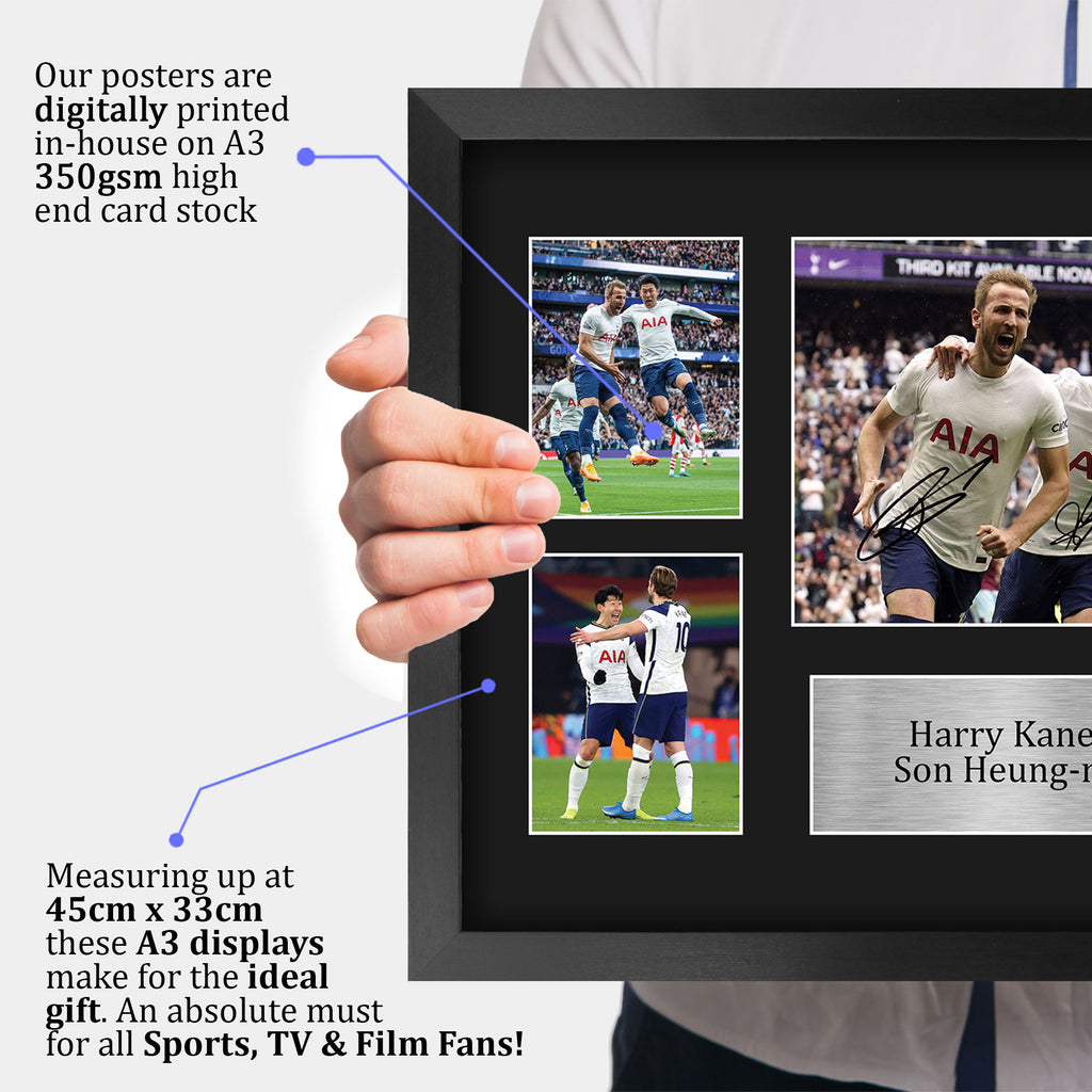 Harry Kane & Son Heung-min A3 framed print, view 3