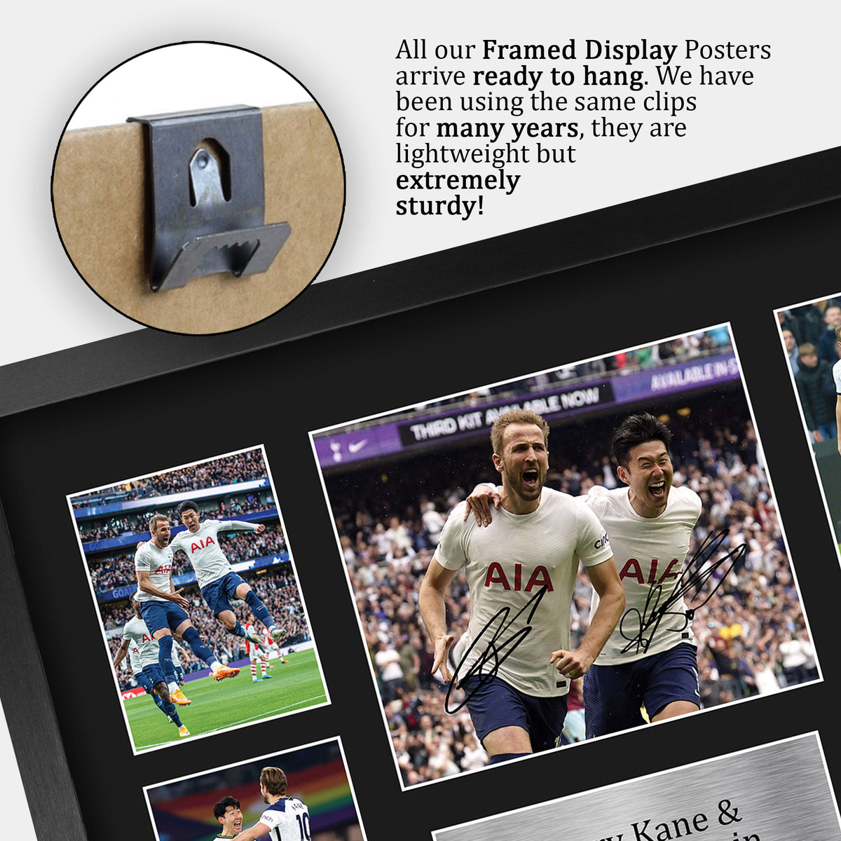 Harry Kane & Son Heung-min A3 framed print, view 5