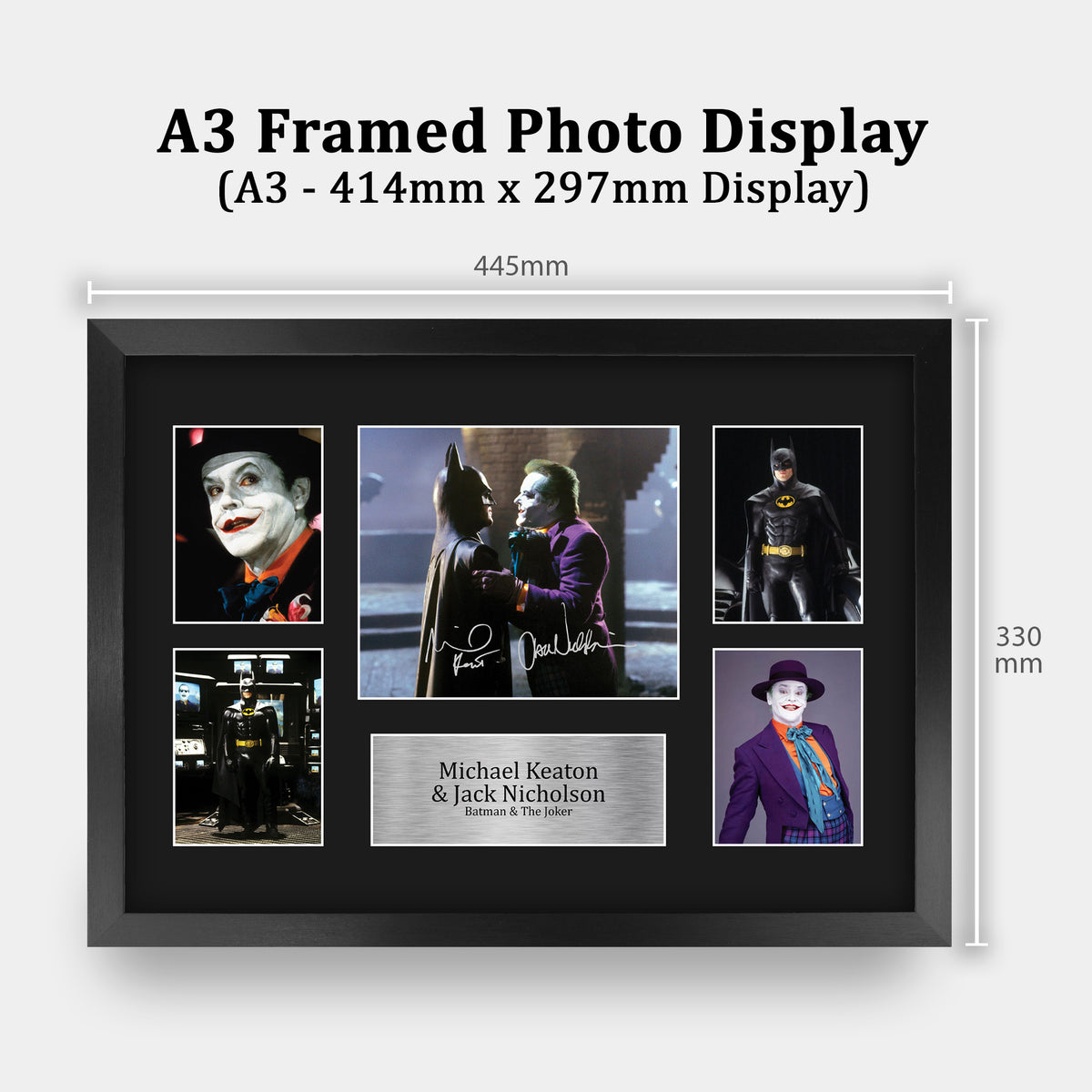 Michael Keaton & Jack Nicholson A3 framed print, view 2