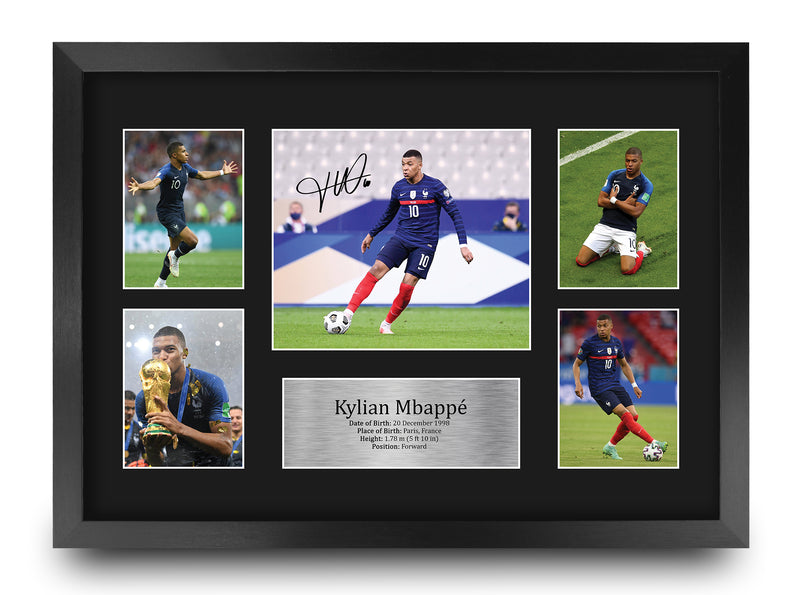 Kylian Mbappe France A3 Framed Print