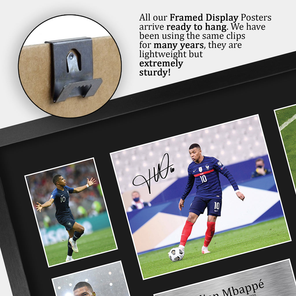 Kylian Mbappe France A3 framed print, view 5