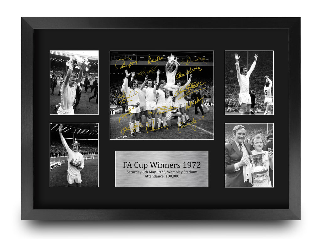 1972 FA Cup Winners Vintage Football Sports Memorabilia A3 framed print