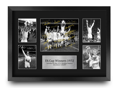1972 FA Cup Winners Vintage Football Sports Memorabilia A3 framed print