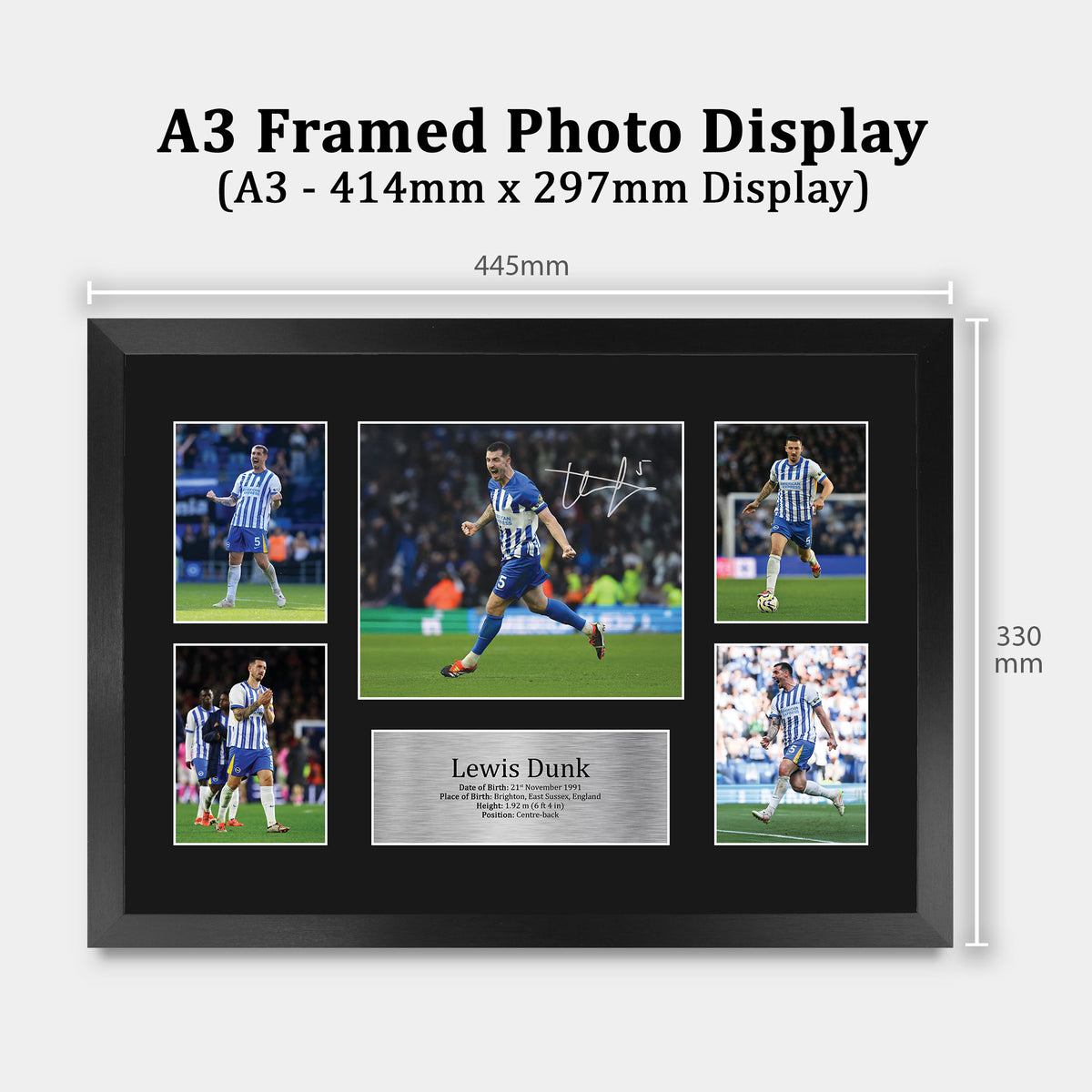 Lewis Dunk A3 framed print, view 2