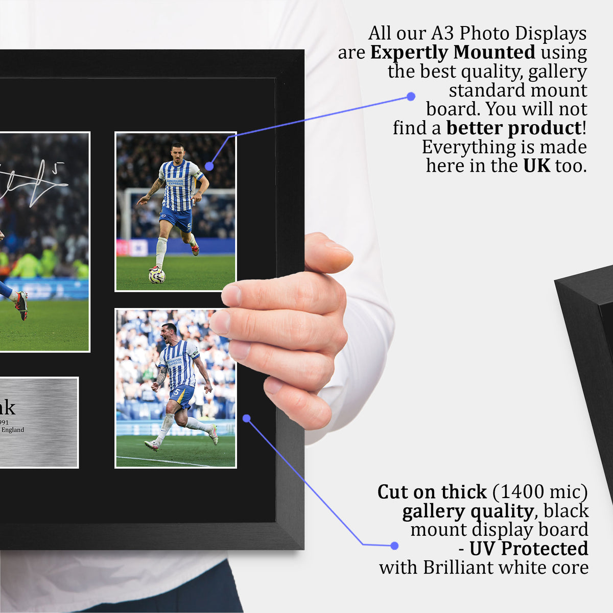 Lewis Dunk A3 framed print, view 4