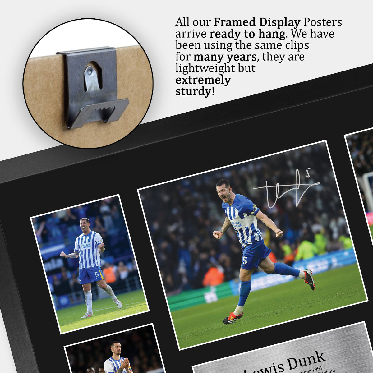 Lewis Dunk A3 framed print, view 5