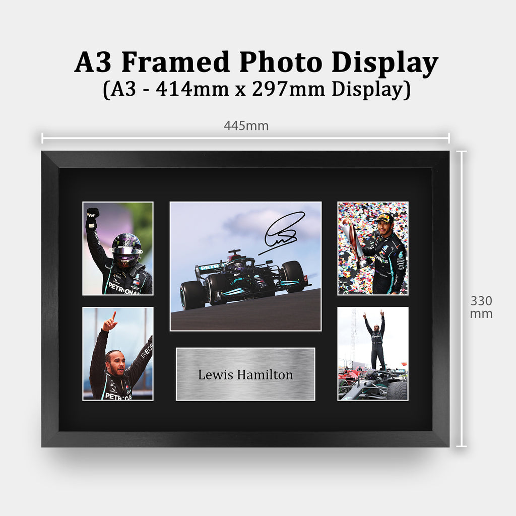 Lewis Hamilton Presentation A3 framed print, view 2