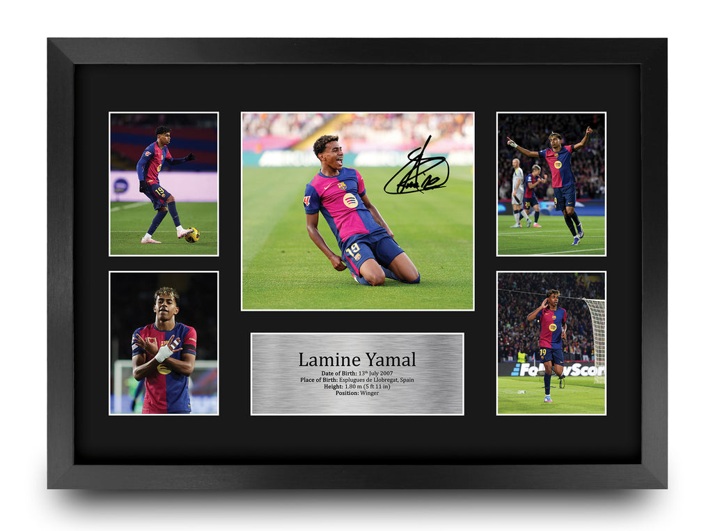 Lamine Yamal Barcelona A3 framed print