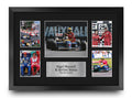 Nigel Mansell & Ayrton Senna A3 framed print