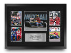 Nigel Mansell & Ayrton Senna A3 framed print