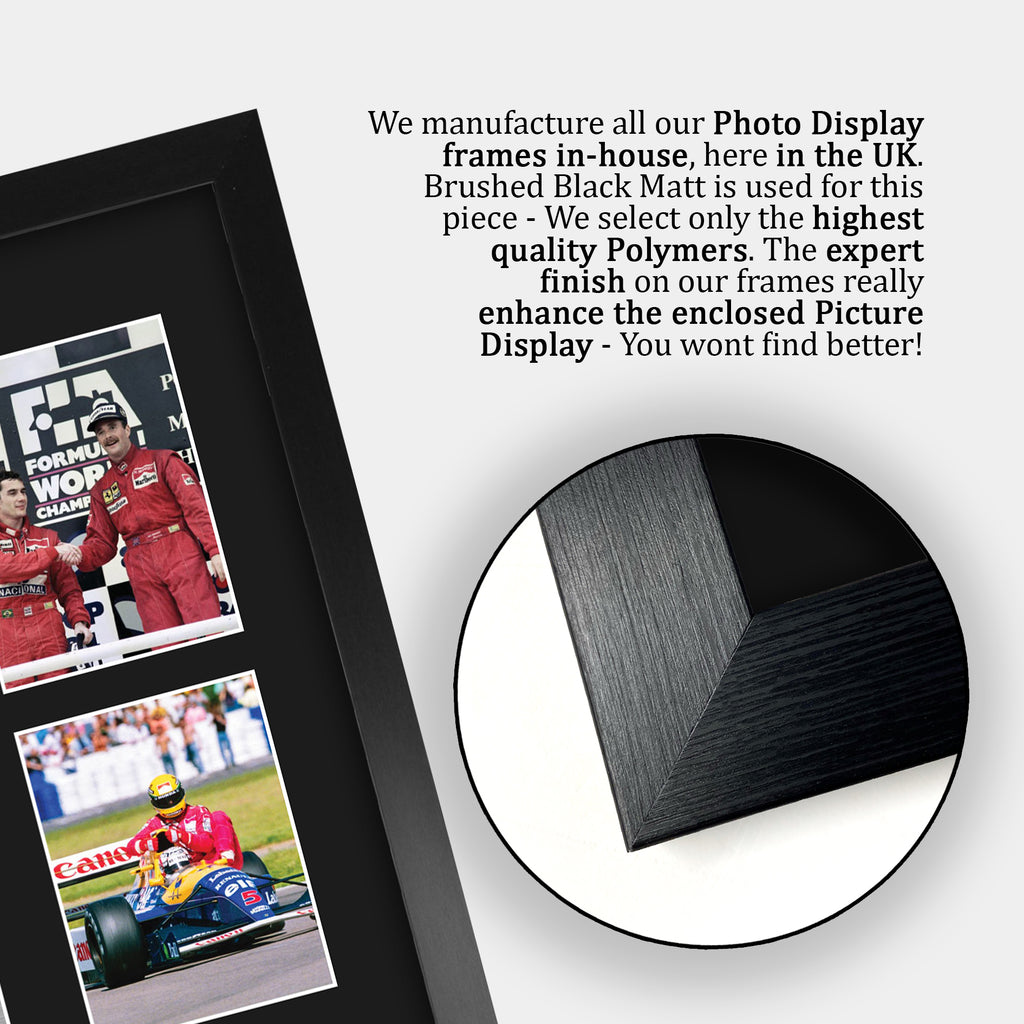 Nigel Mansell & Ayrton Senna A3 framed print, view 6