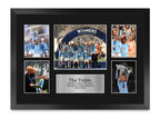 Manchester City The Treble Premier League, FA Cup & Champions League Winners 22/23 A3 framed print