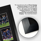 Kylian Mbappe, Lionel Messi & Neymar Jr Paris Blue and Reds A3 framed print, view 6